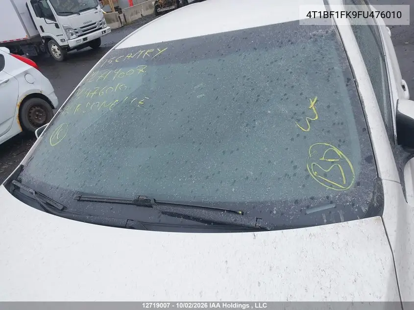 2015 TOYOTA CAMRY VIN 4T1BF1FK9FU476010 — фото 17