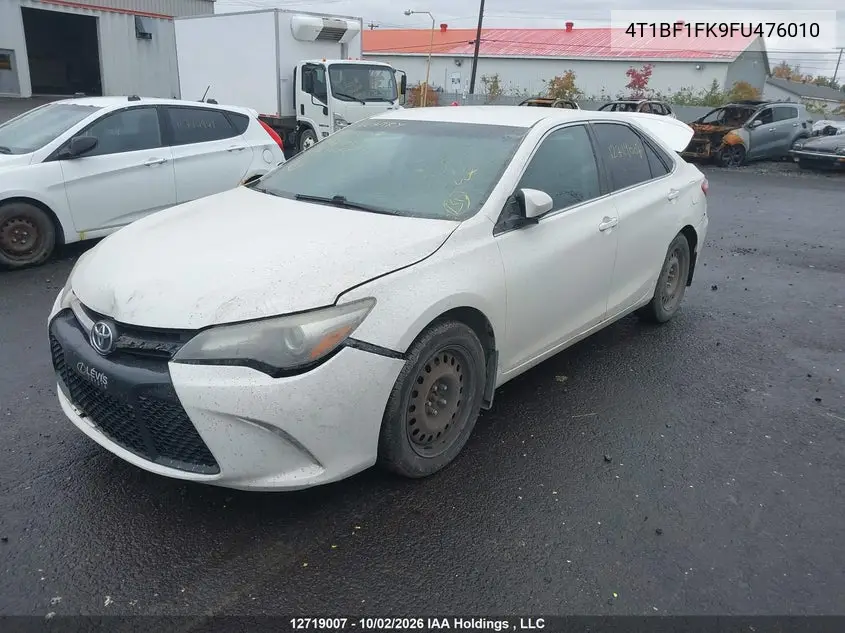 2015 TOYOTA CAMRY VIN 4T1BF1FK9FU476010 — фото 2