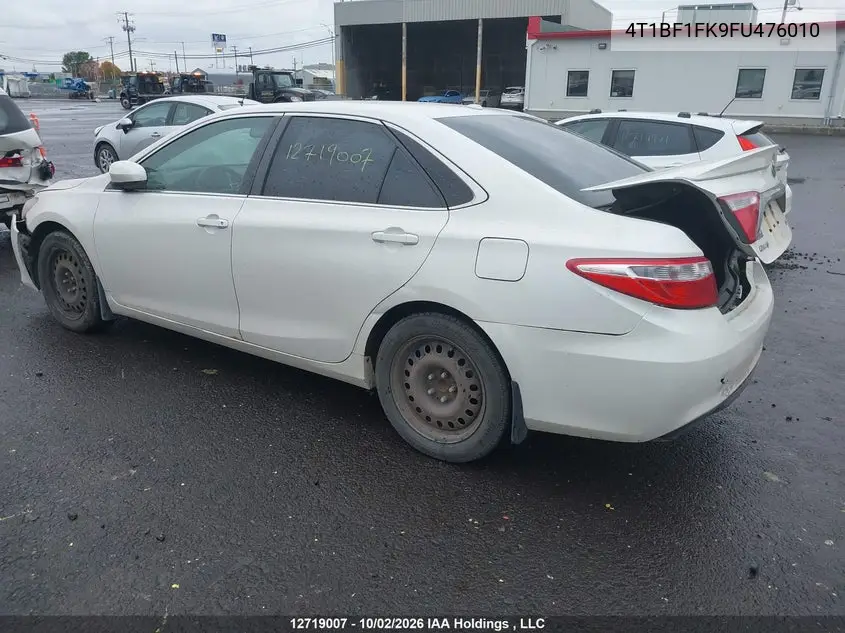 2015 TOYOTA CAMRY VIN 4T1BF1FK9FU476010 — фото 3