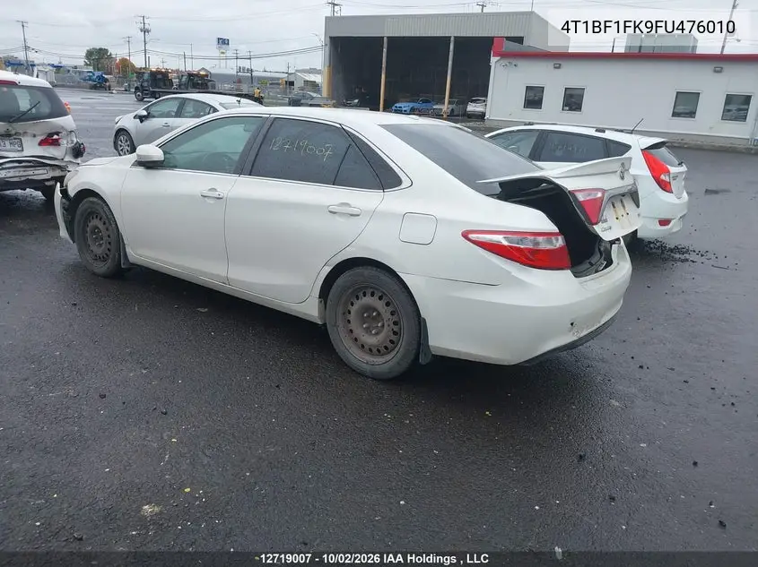 2015 TOYOTA CAMRY VIN 4T1BF1FK9FU476010 — фото 6