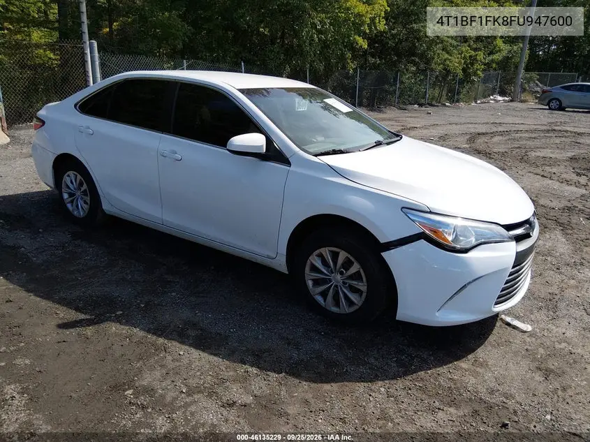 TOYOTA CAMRY 2015, VIN 4T1BF1FK8FU947600