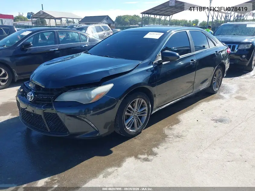 2015 TOYOTA CAMRY VIN 4T1BF1FK3FU078419 — фото 2