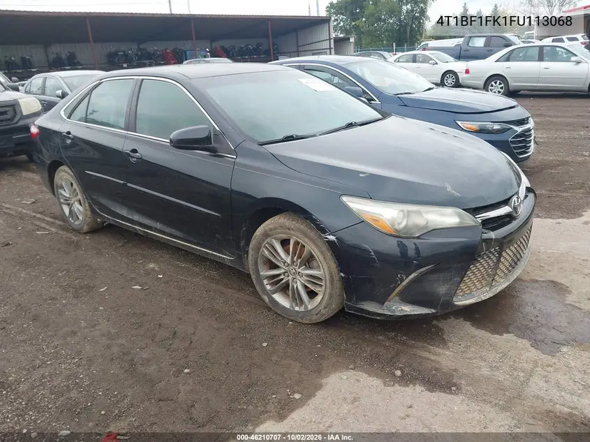 TOYOTA CAMRY 2015, VIN 4T1BF1FK1FU113068