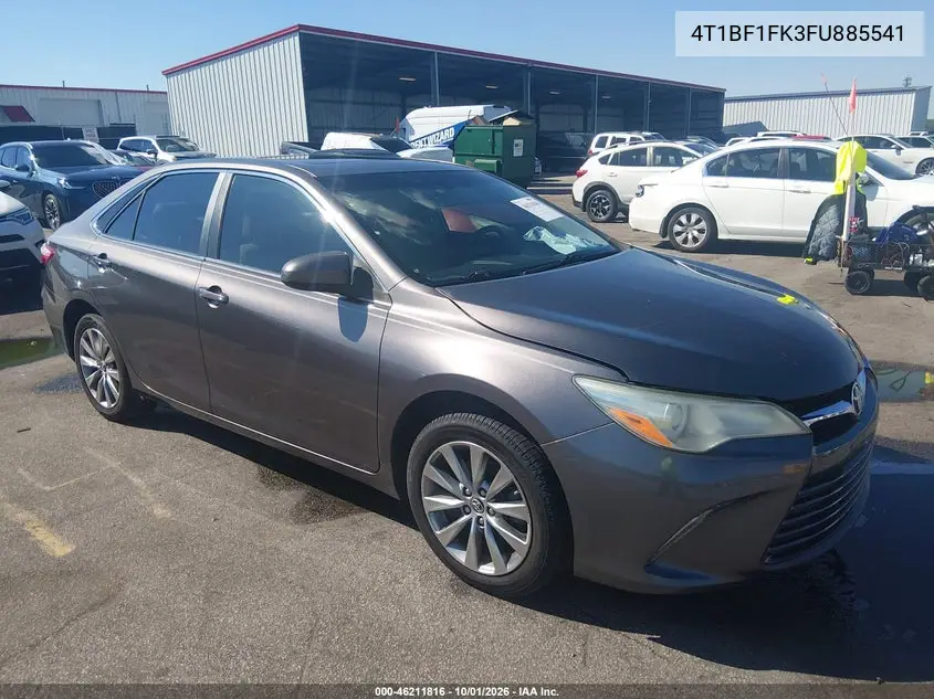 TOYOTA CAMRY 2015, VIN 4T1BF1FK3FU885541