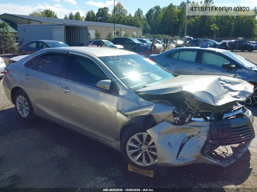 TOYOTA CAMRY 2015, VIN 4T1BF1FK9FU940820