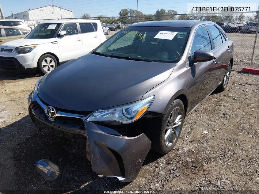 2015 TOYOTA CAMRY VIN 4T1BF1FK2FU075771 — фото 2