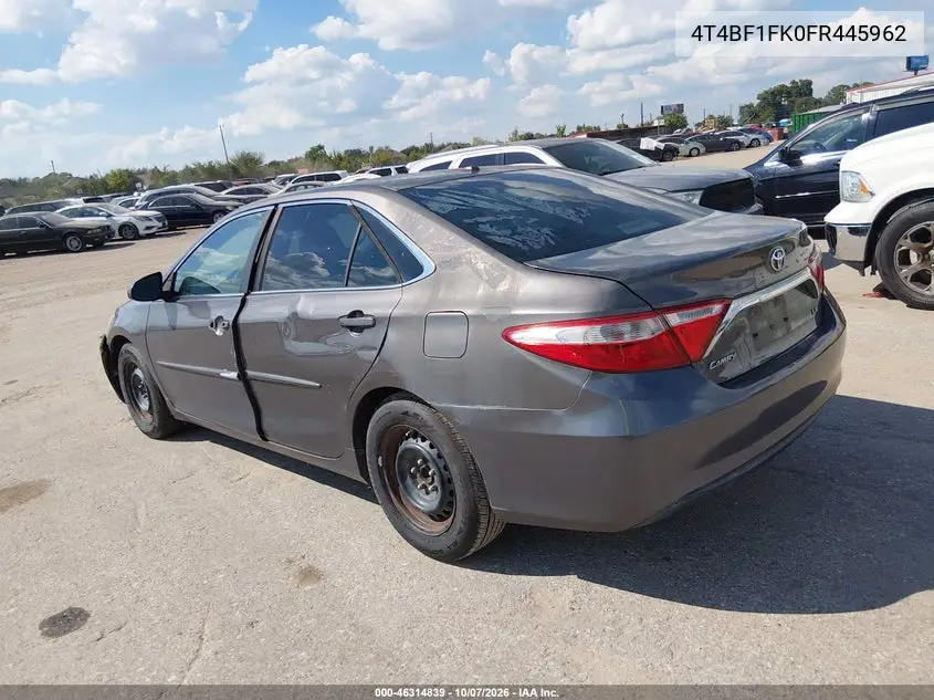 2015 TOYOTA CAMRY VIN 4T4BF1FK0FR445962 — фото 3