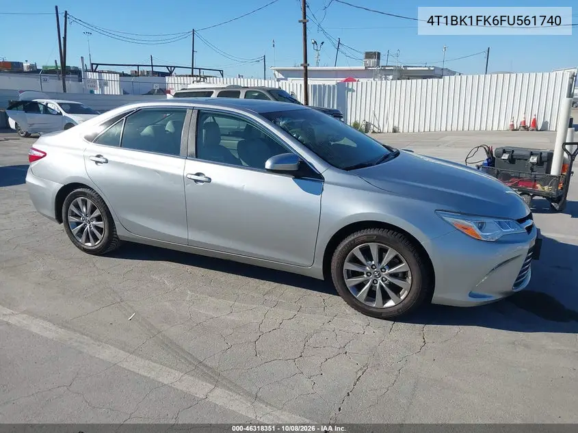 TOYOTA CAMRY 2015, VIN 4T1BK1FK6FU561740