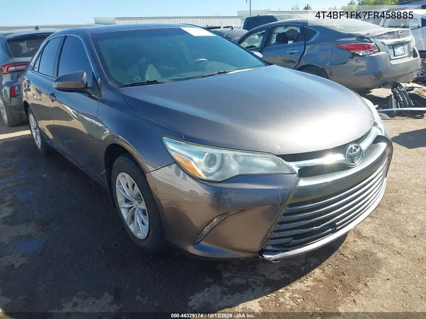 TOYOTA CAMRY 2015, VIN 4T4BF1FK7FR458885