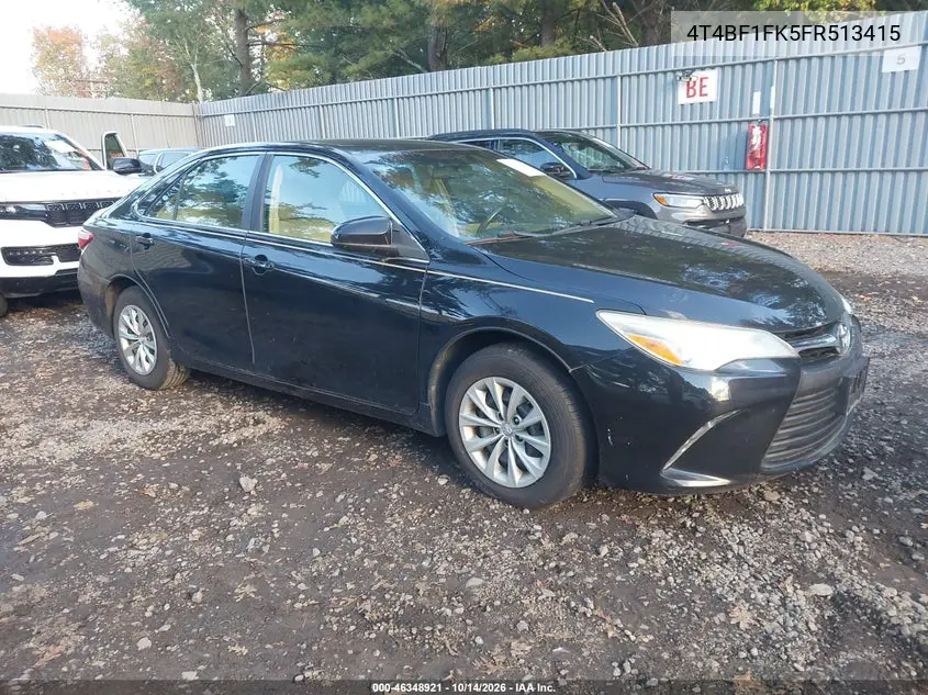 TOYOTA CAMRY 2015, VIN 4T4BF1FK5FR513415