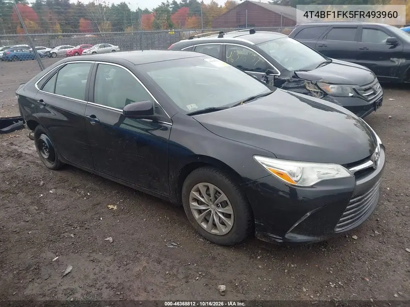 TOYOTA CAMRY 2015, VIN 4T4BF1FK5FR493960