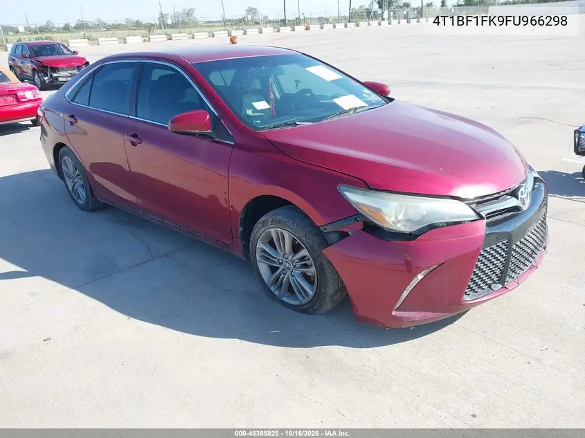 TOYOTA CAMRY 2015, VIN 4T1BF1FK9FU966298