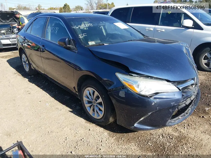 TOYOTA CAMRY 2015, VIN 4T4BF1FKXFR508596