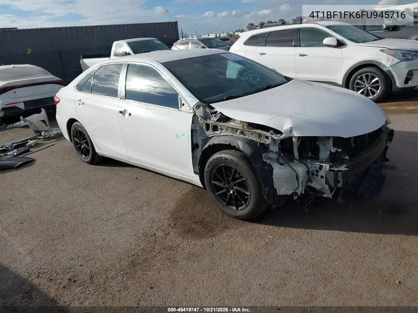 TOYOTA CAMRY 2015, VIN 4T1BF1FK6FU945716