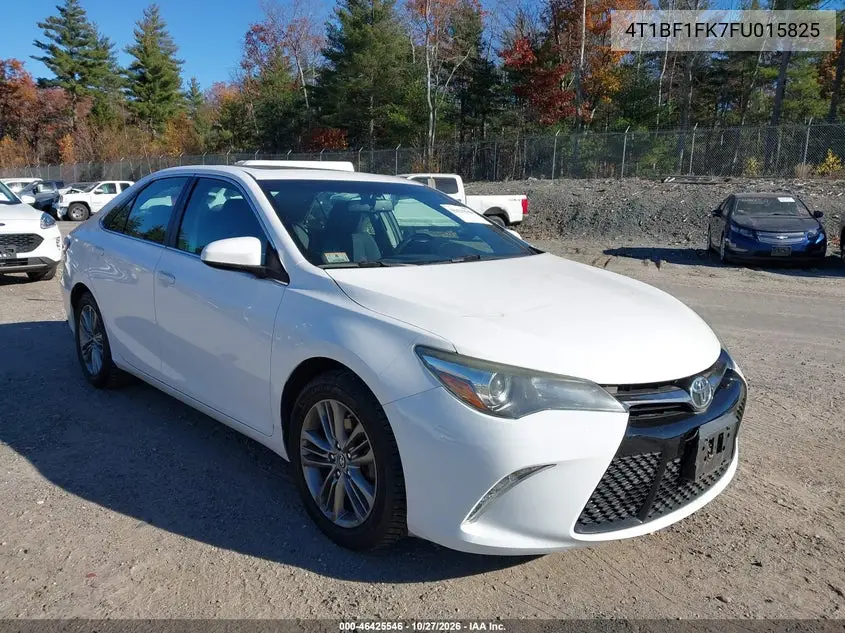 TOYOTA CAMRY 2015, VIN 4T1BF1FK7FU015825