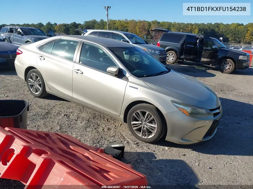 TOYOTA CAMRY 2015, VIN 4T1BD1FKXFU154238