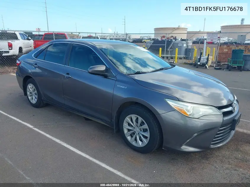 TOYOTA CAMRY 2015, VIN 4T1BD1FK5FU176678