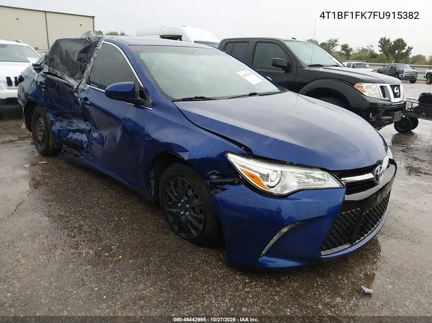 TOYOTA CAMRY 2015, VIN 4T1BF1FK7FU915382