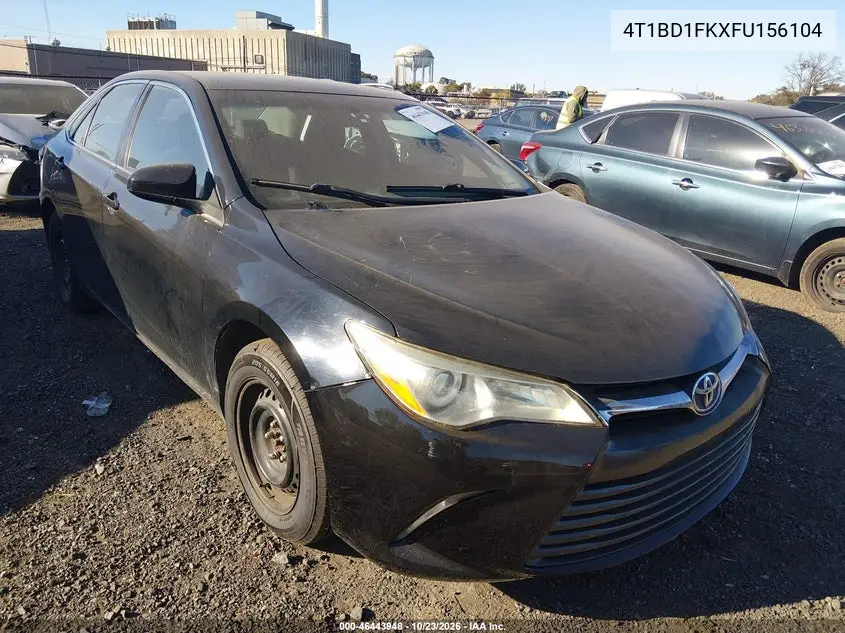 TOYOTA CAMRY 2015, VIN 4T1BD1FKXFU156104