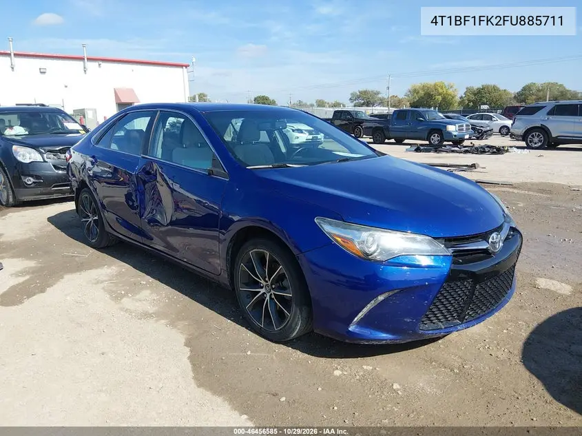 TOYOTA CAMRY 2015, VIN 4T1BF1FK2FU885711