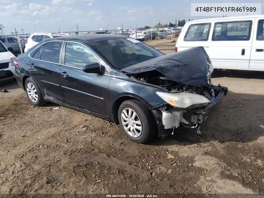 TOYOTA CAMRY 2015, VIN 4T4BF1FK1FR461989