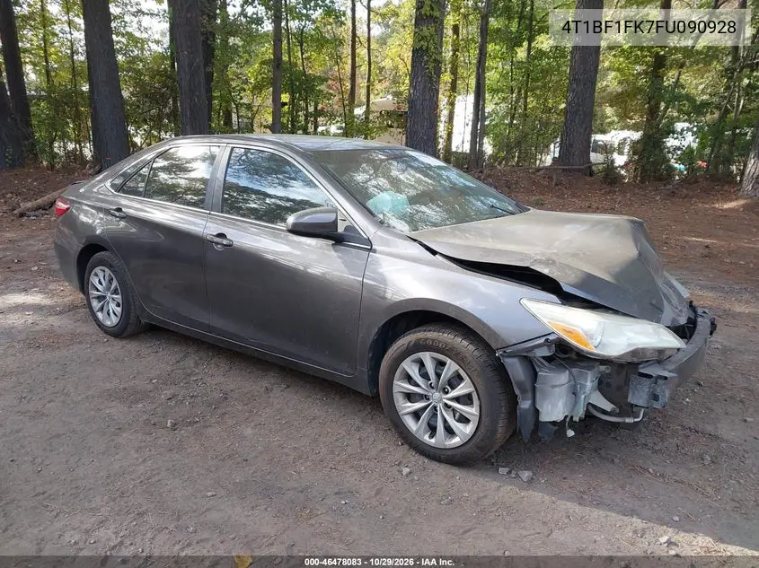 TOYOTA CAMRY 2015, VIN 4T1BF1FK7FU090928