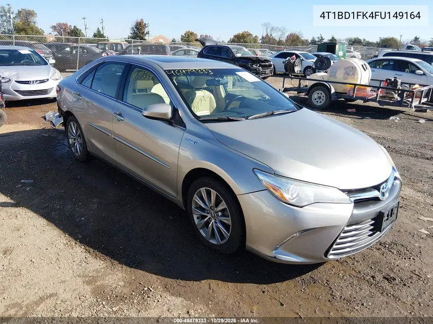 TOYOTA CAMRY 2015, VIN 4T1BD1FK4FU149164