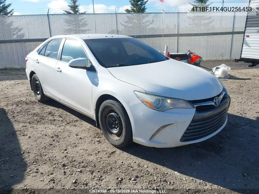 TOYOTA CAMRY 2016, VIN 4T1BF1FK4GU256453