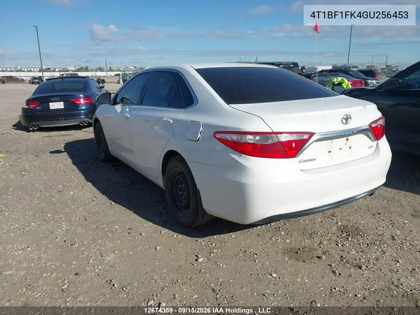 2016 TOYOTA CAMRY VIN 4T1BF1FK4GU256453 — фото 3