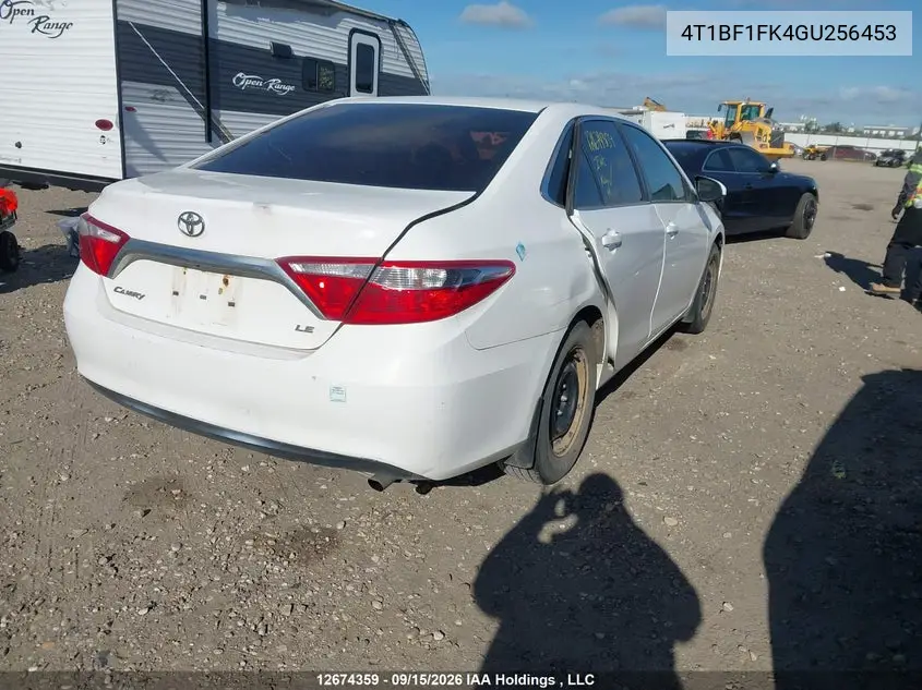 2016 TOYOTA CAMRY VIN 4T1BF1FK4GU256453 — фото 4