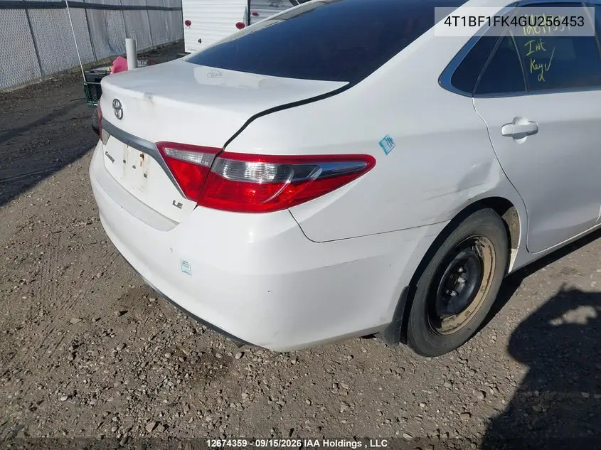 2016 TOYOTA CAMRY VIN 4T1BF1FK4GU256453 — фото 6
