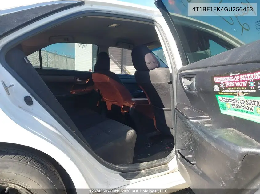 2016 TOYOTA CAMRY VIN 4T1BF1FK4GU256453 — фото 8
