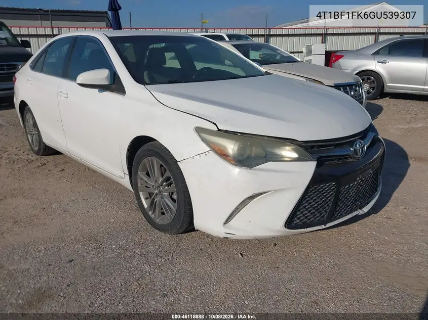 TOYOTA CAMRY 2016, VIN 4T1BF1FK6GU539307
