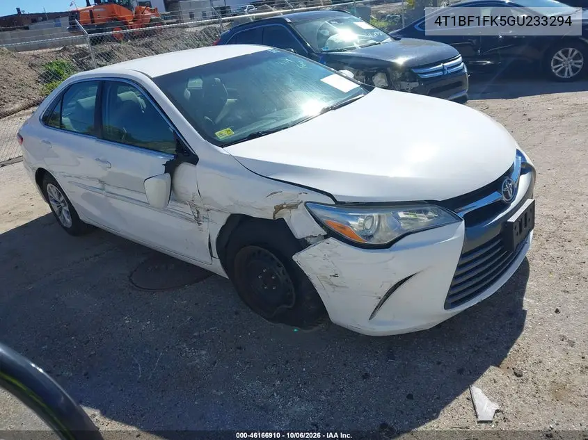 TOYOTA CAMRY 2016, VIN 4T1BF1FK5GU233294