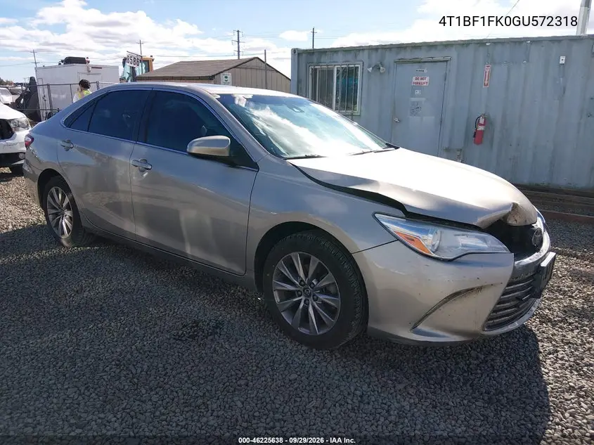 TOYOTA CAMRY 2016, VIN 4T1BF1FK0GU572318