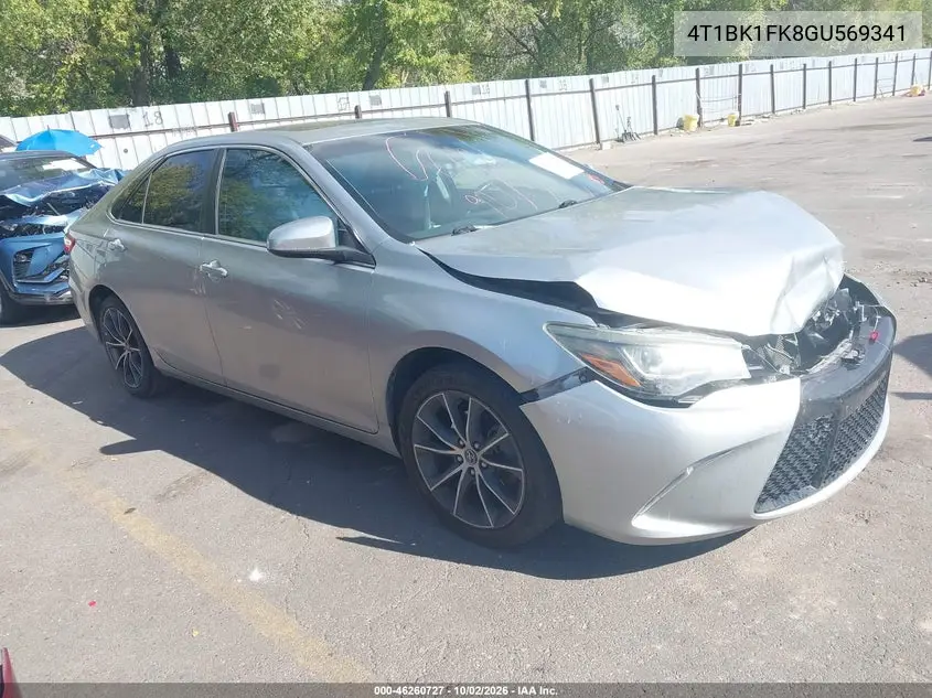 TOYOTA CAMRY 2016, VIN 4T1BK1FK8GU569341