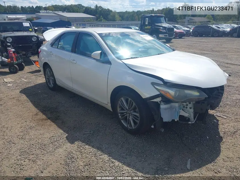 TOYOTA CAMRY 2016, VIN 4T1BF1FK1GU233471