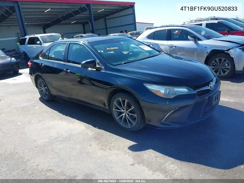 TOYOTA CAMRY 2016, VIN 4T1BF1FK9GU520833