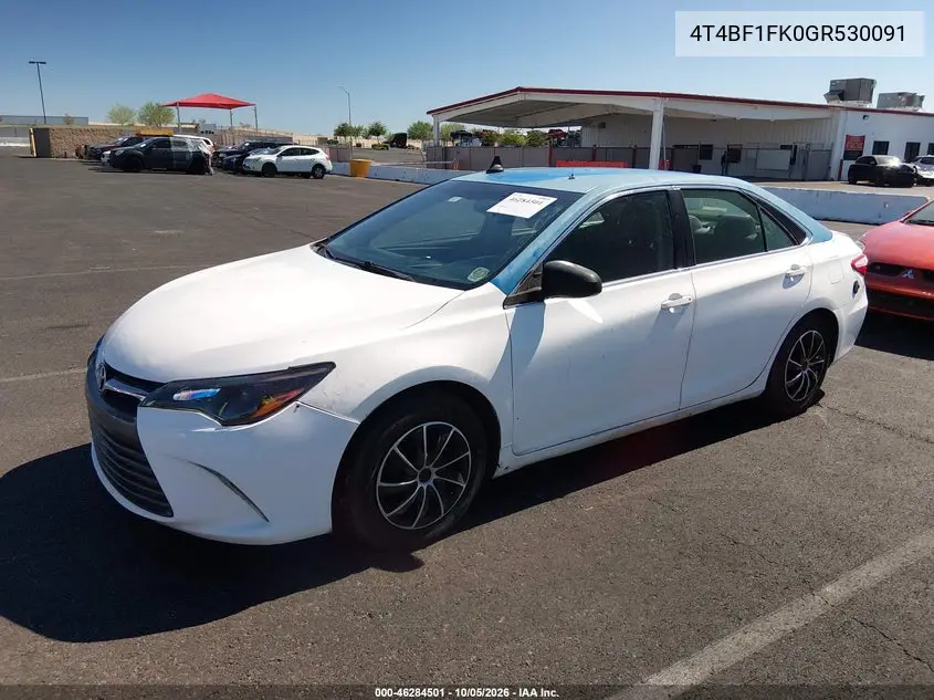 2016 TOYOTA CAMRY VIN 4T4BF1FK0GR530091 — фото 2