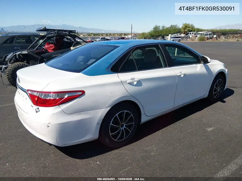 2016 TOYOTA CAMRY VIN 4T4BF1FK0GR530091 — фото 4