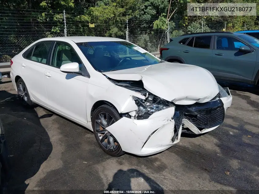 TOYOTA CAMRY 2016, VIN 4T1BF1FKXGU218077