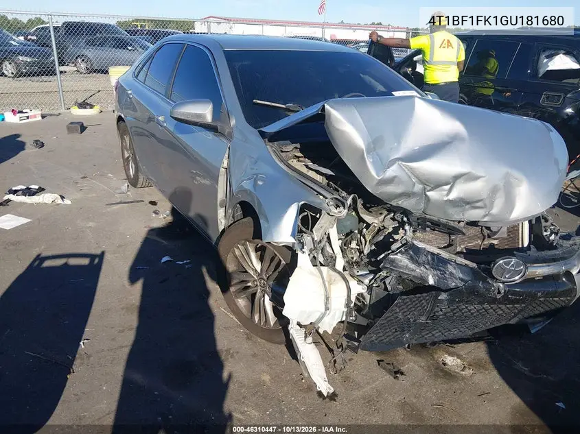 TOYOTA CAMRY 2016, VIN 4T1BF1FK1GU181680