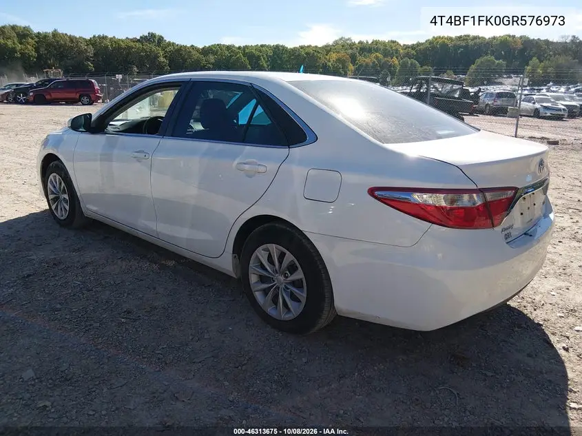 2016 TOYOTA CAMRY VIN 4T4BF1FK0GR576973 — фото 3