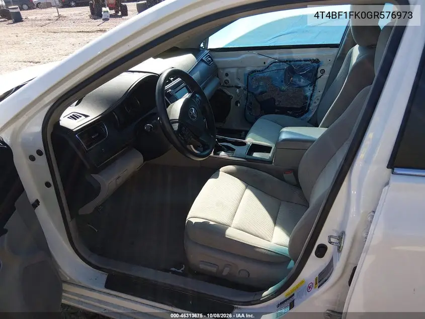 2016 TOYOTA CAMRY VIN 4T4BF1FK0GR576973 — фото 5