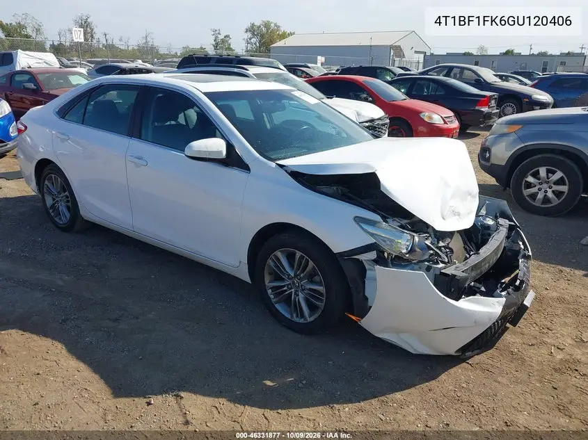 TOYOTA CAMRY 2016, VIN 4T1BF1FK6GU120406
