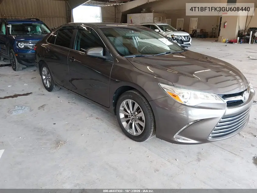 TOYOTA CAMRY 2016, VIN 4T1BF1FK3GU608440
