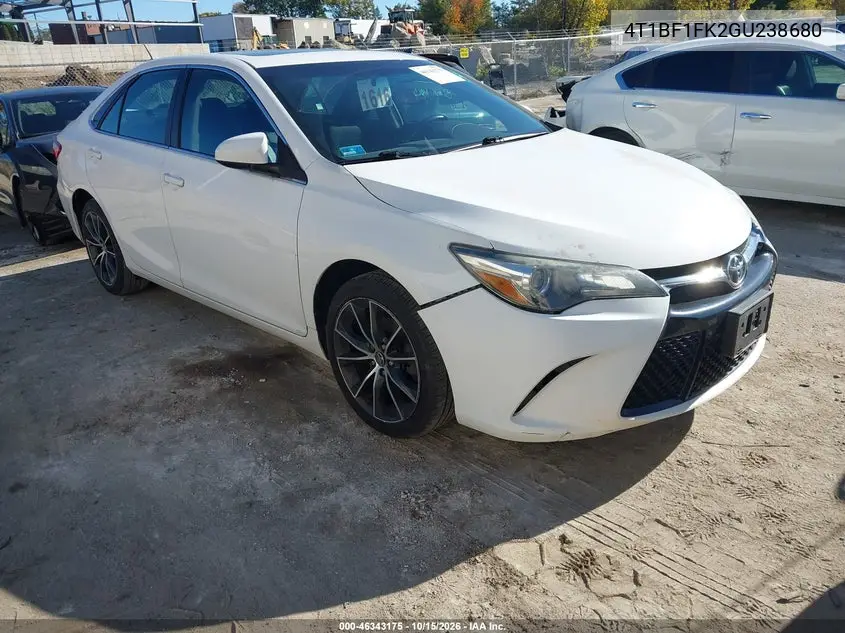 TOYOTA CAMRY 2016, VIN 4T1BF1FK2GU238680