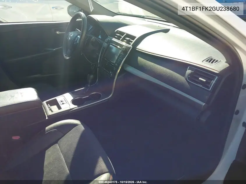 2016 TOYOTA CAMRY VIN 4T1BF1FK2GU238680 — фото 5