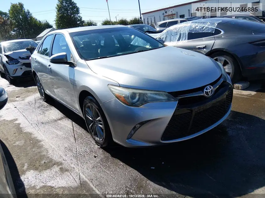 TOYOTA CAMRY 2016, VIN 4T1BF1FK5GU246885