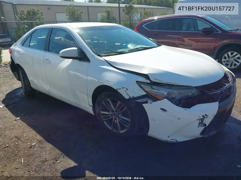 TOYOTA CAMRY 2016, VIN 4T1BF1FK2GU157727